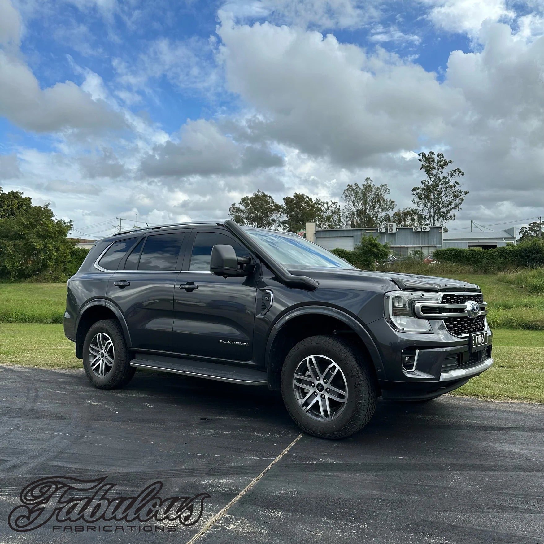 Ford Everest 4 Inch Stainless Snorkel and Alloy Washer Bottle Kit (Short & Mid Entry Available) (SUPPLIED & FITTED IN STORE ONLY)