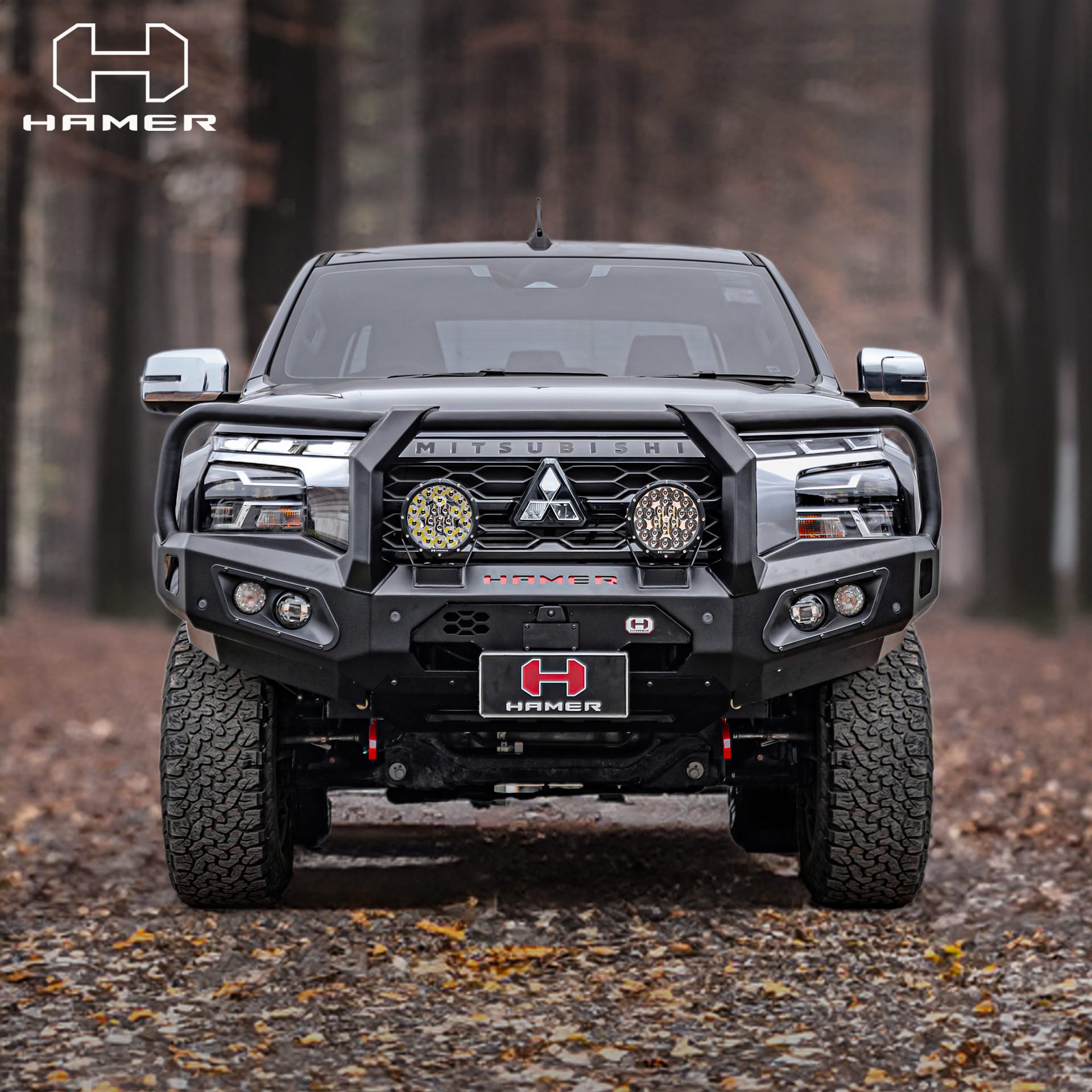 HAMER King series Plus bull bar for Mitsubishi Triton MV (2024 – Present) - Image 2