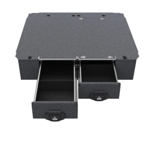 HILUX DUAL CAB N80 4WD INTERIORS FIXED FLOOR DRAWERS (SUPPLIED & FITTED IN STORE ONLY)