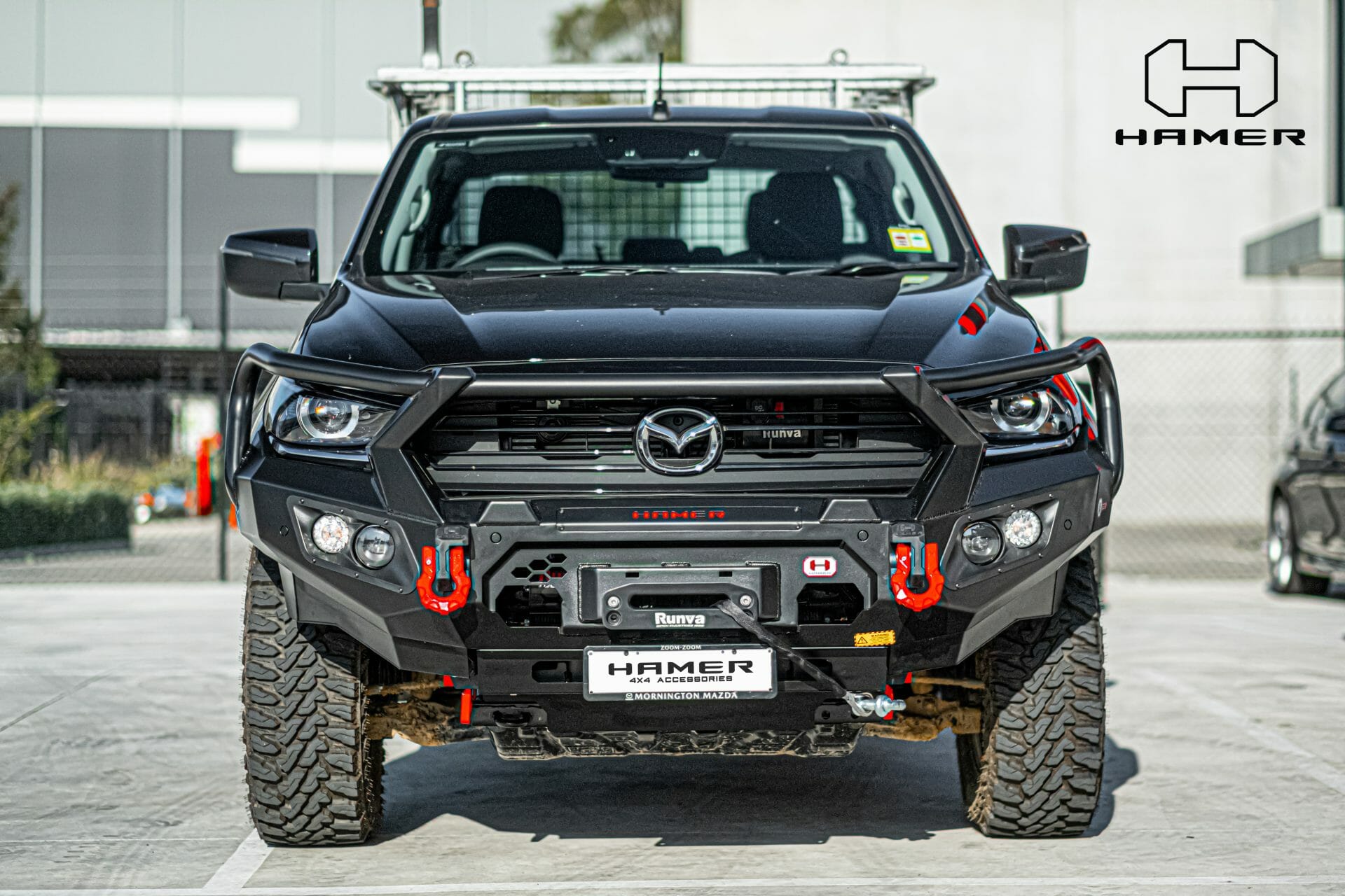 HAMER King series Plus bull bar for Mazda BT-50 (2021 – 2024) - Image 2