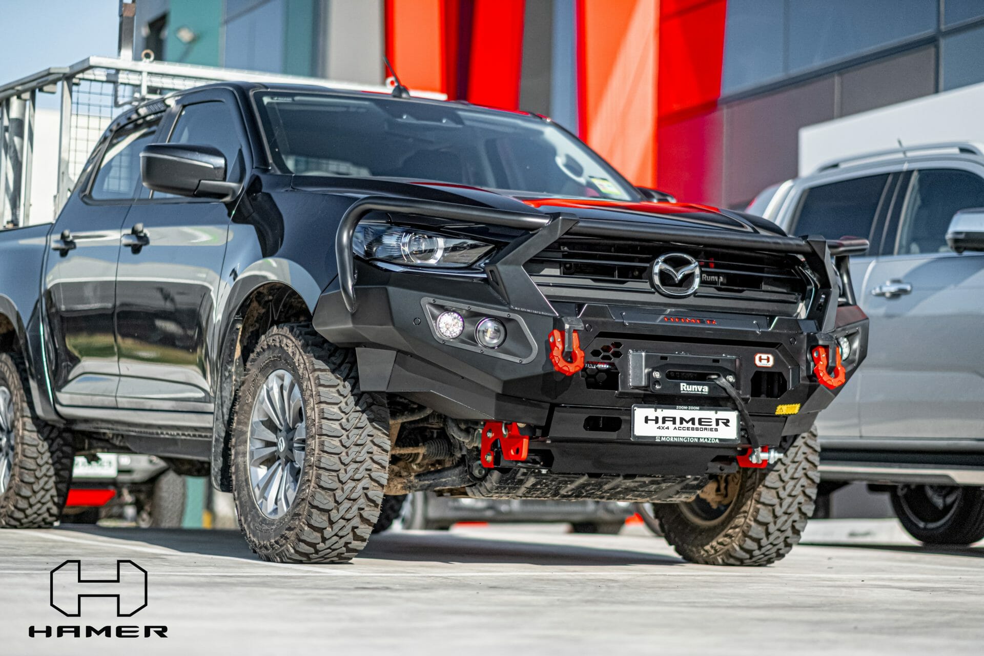 HAMER King series Plus bull bar for Mazda BT-50 (2021 – 2024) - Image 3