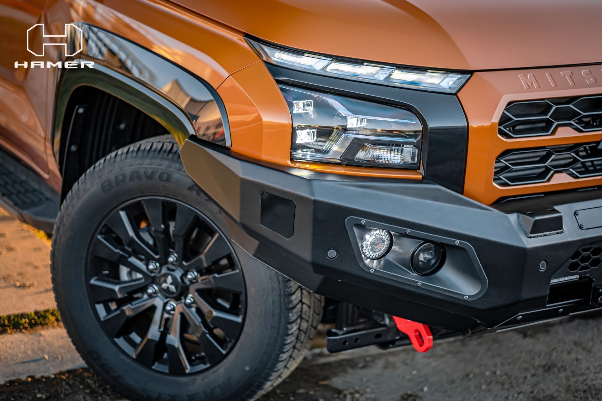 HAMER King series bull bar for Mitsubishi Triton MV ( 2024 – Present ) - Image 3