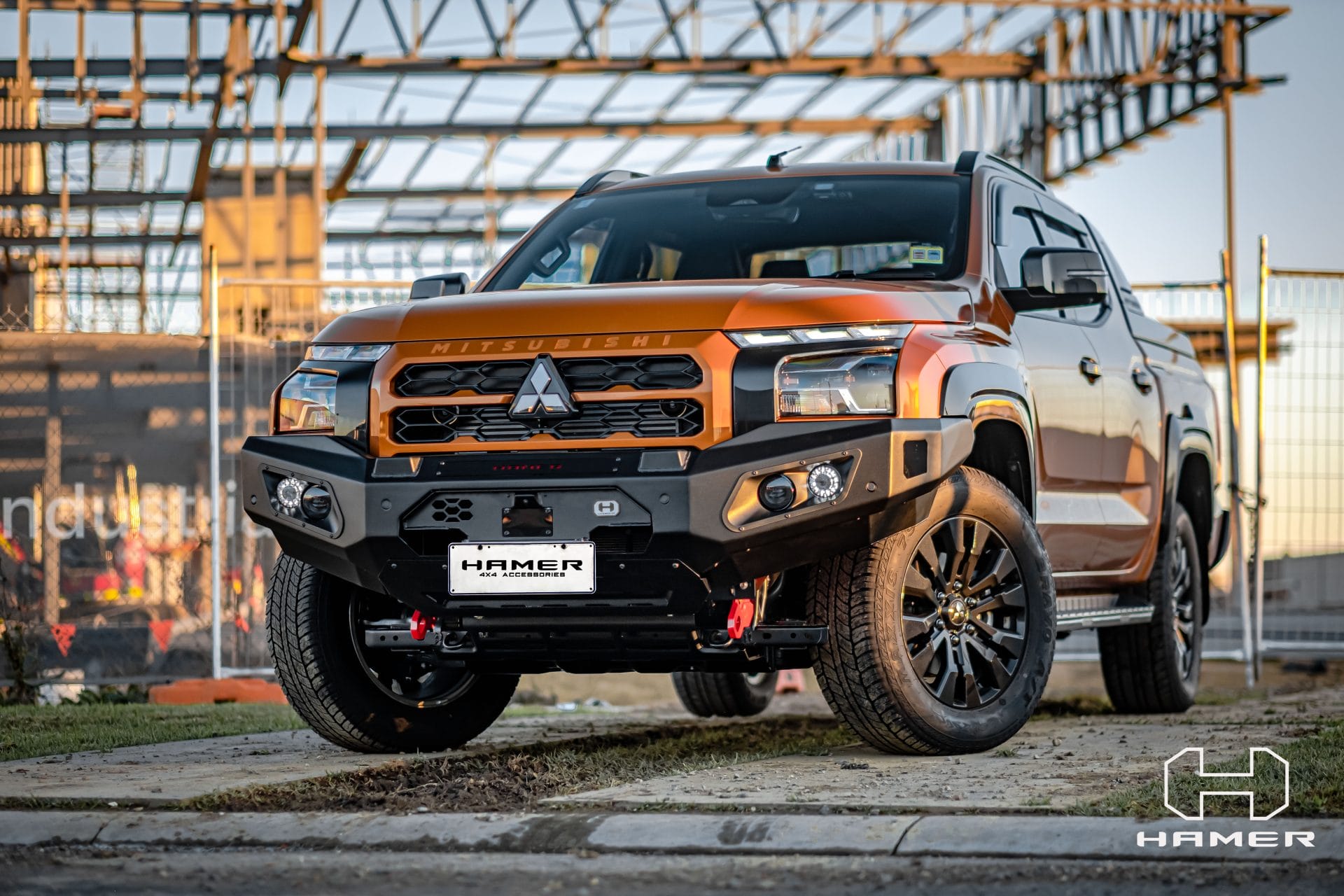 HAMER King series bull bar for Mitsubishi Triton MV ( 2024 – Present ) - Image 4