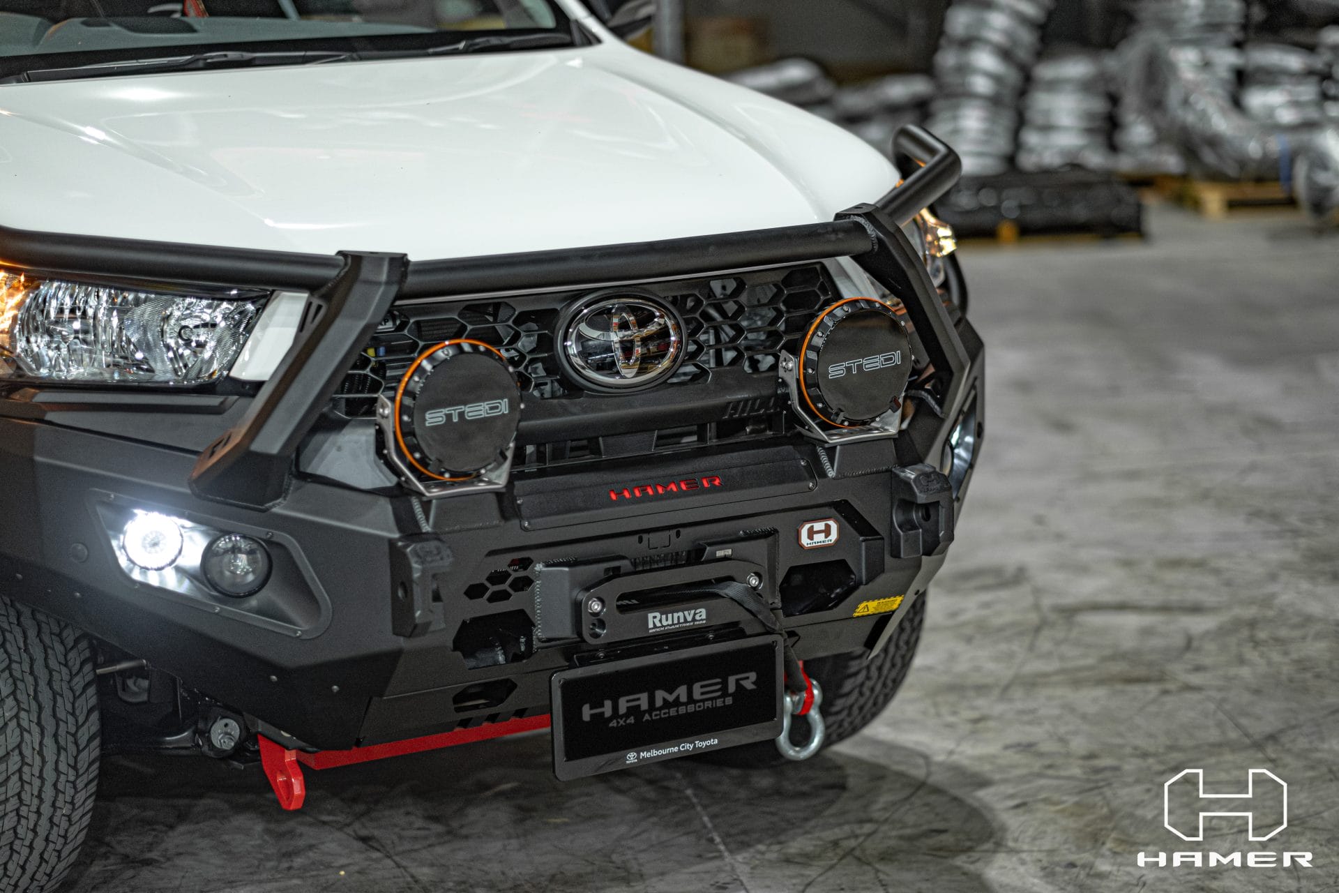 HAMER King series Plus bull bar for Toyota Hilux (2024 – Present) - Image 3