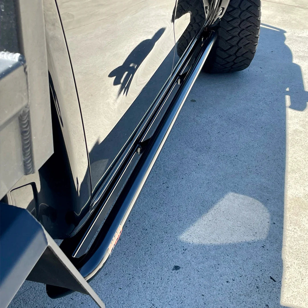 Nissan Navara NP300 Rock Sliders / Side Steps - Powdercoated (SUPPLIED & FITTED IN STORE ONLY)
