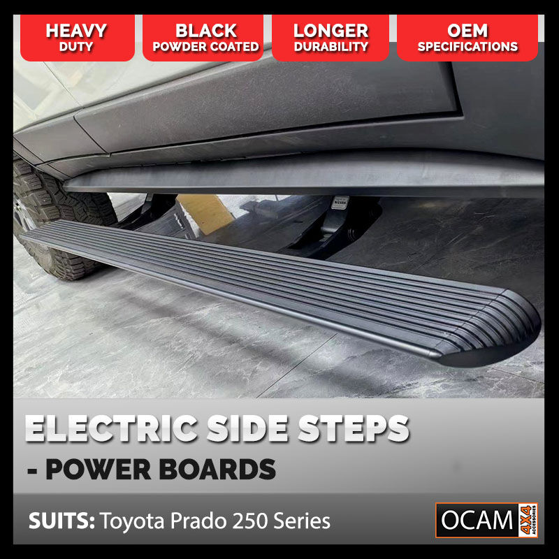 Power Boards Electric Side Steps for Toyota Land Cruiser Prado 250 Series, 2024-Current (SUPPLIED & FITTED IN STORE ONLY) - Image 3