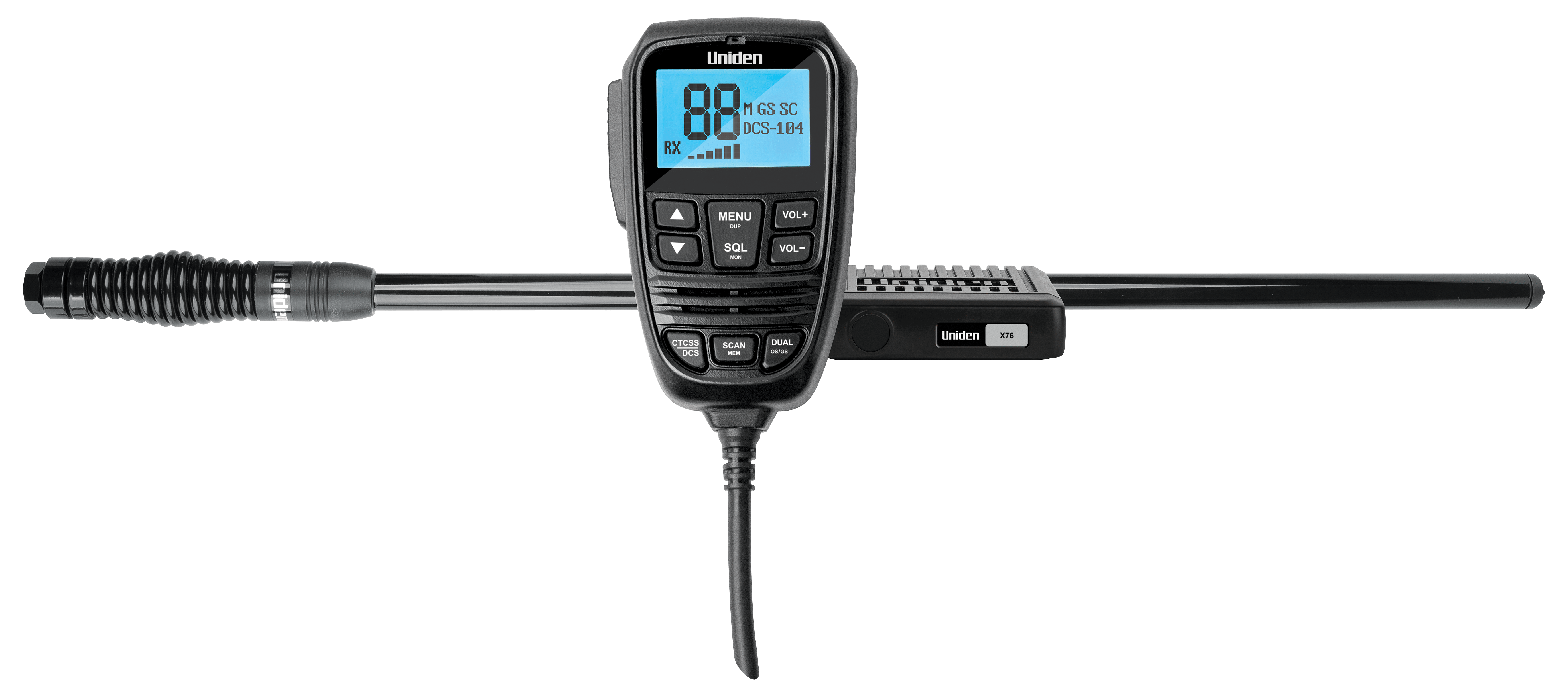 X76 Value Pack (SUPPLIED & FITTED TO BULL BAR IN STORE ONLY) CB RADIO