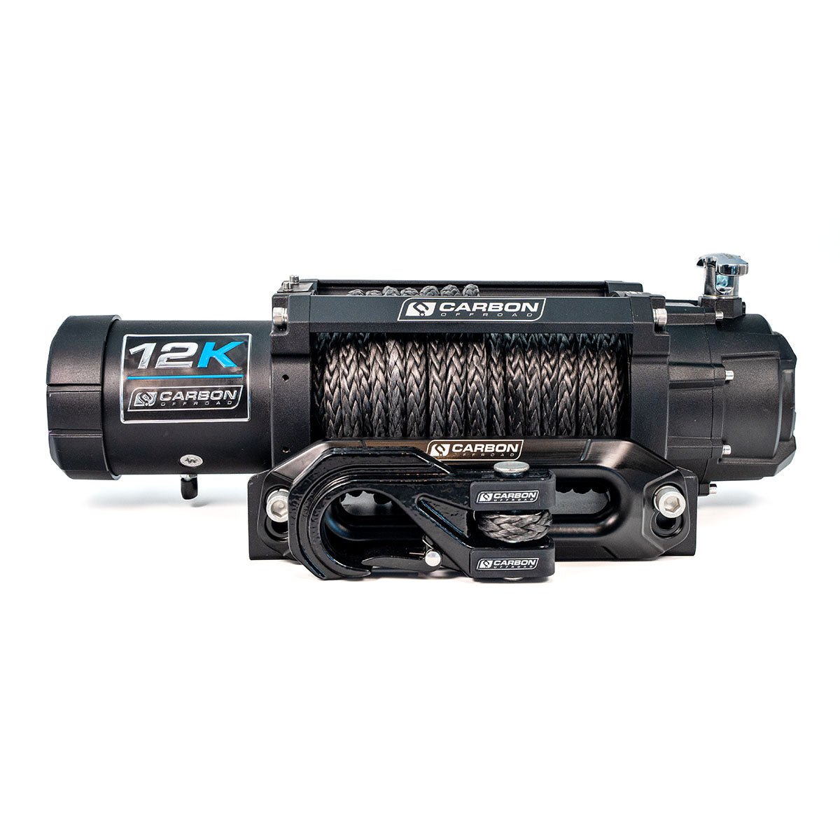 Carbon 12K - 12000lb Winch V3X with MegaPro Hook - 24V