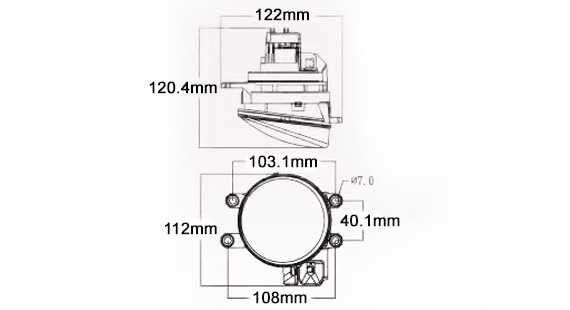 Universal Type B LED Fog Light Kit