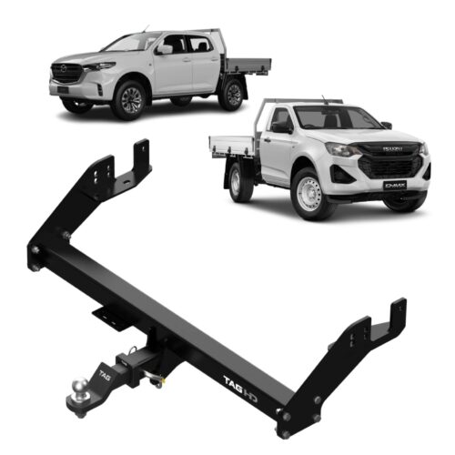 TAG Heavy Duty Extended Towbar for Mazda BT-50 & Isuzu D-MAX (07/2020 – on) – Extended Cab Chassis Without Step
