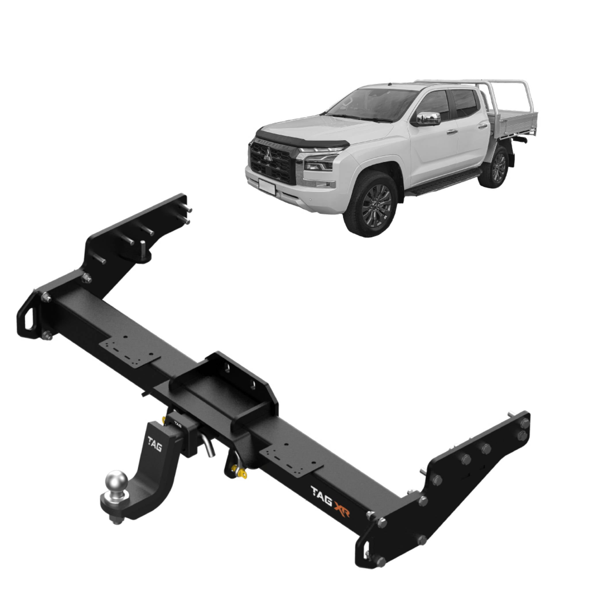 TAG 4x4 Recovery Towbar for Mitsubishi Triton MV Cab Chassis (2024 - on)